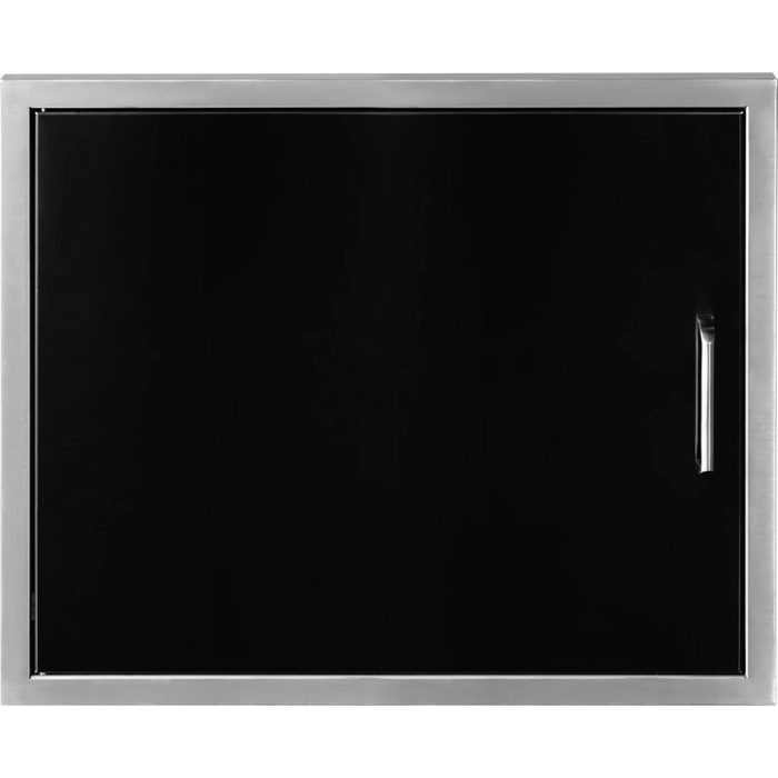 Wildfire Horizontal Single Door 27" X 20" 304 Black Stainless Steel - WFHSD2720-BSS