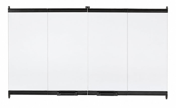 HHT Original bi-fold glass doors with black trim DM6036