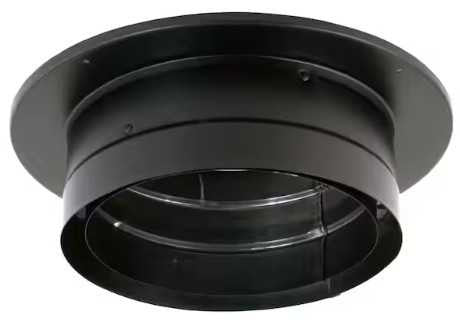 DuraVent 6"/8" Black Chimney Adapter SS with Trim 6DVL-ADC