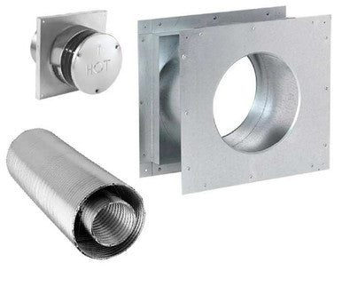 Empire Hearth 4x6 5/8" Horizontal Flex Vent Kit with Round Cap and DVVK4FREVS
