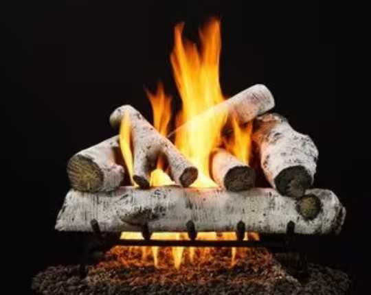 HHT 24" Woodland Birch cement log set VTD-BRCH24