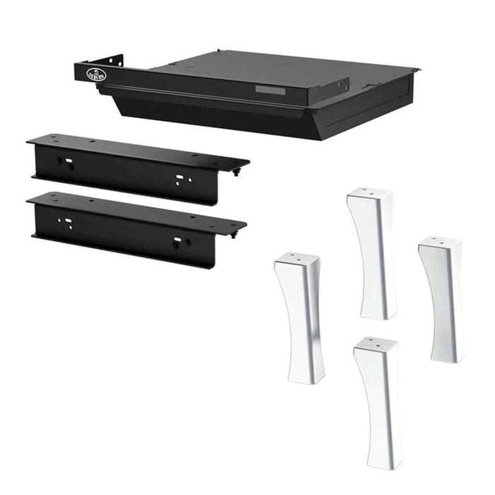 Osburn Straight - Brushed Nickel Leg Kit with Ash Drawer OA10264