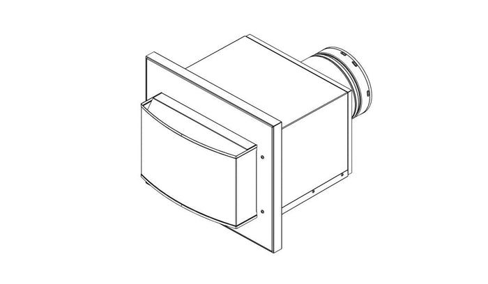 Majestic PVLP-SLP power vent — technical product illustration