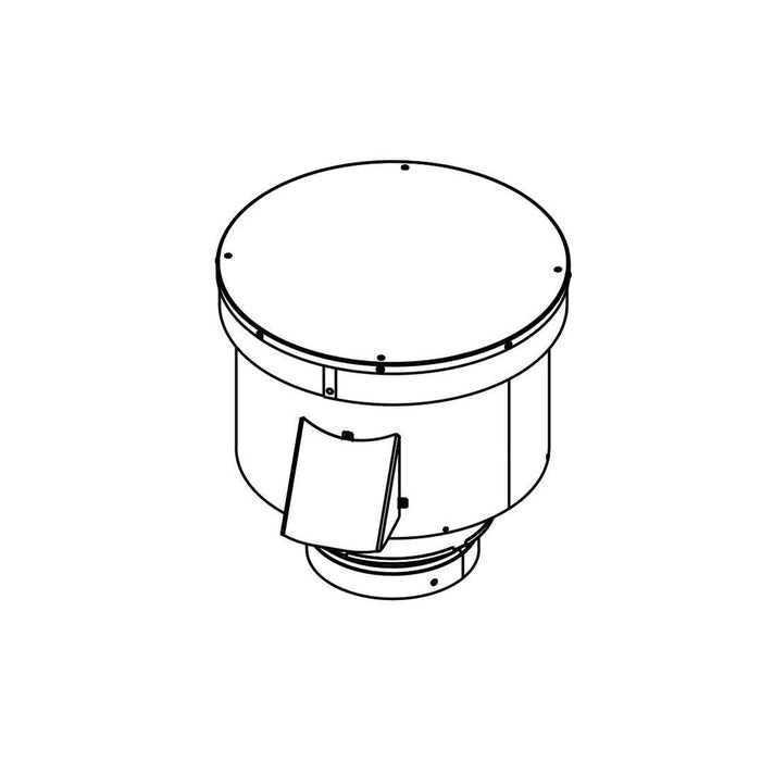 Majestic PVV-SLP power vent — technical product illustration