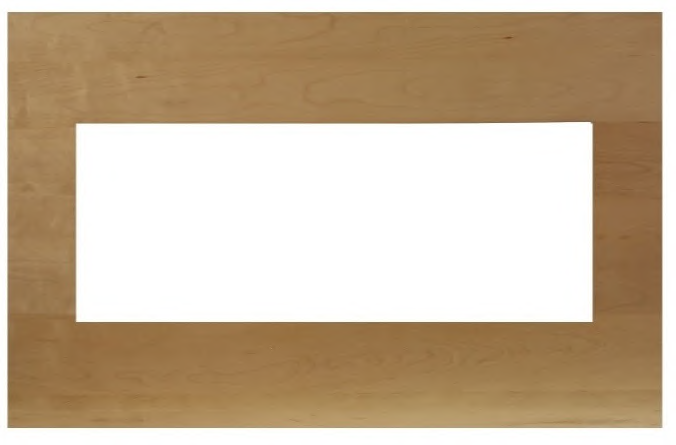 Amantii Natural Birch Wooden Mantel Surround for BI-40 Xtraslim | MAN-BMNB-XS40