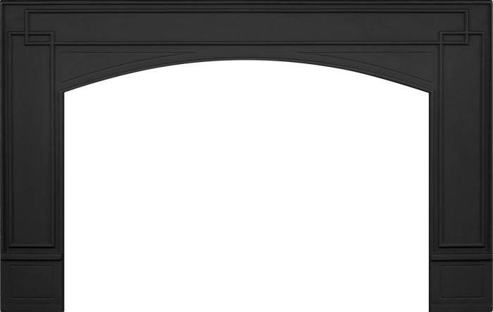 Surround - 7" Black Decorative Cast Iron for Oakville™ 3, 3 Glass, X3
