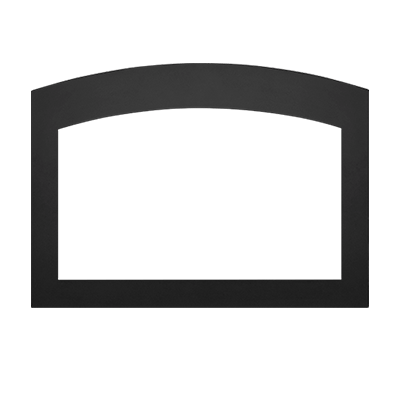 Napoleon Faceplate - Small Arched 4-Sided, 2.5" Black (for 3-Sided Backerplate) SABK4F3B3
