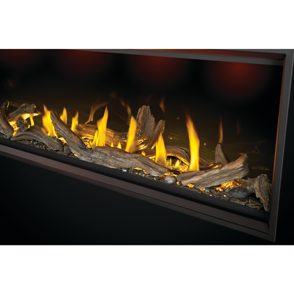 Napoleon 62-Inch Driftwood Log Kit DLKTLV62 installed in separately sold fireplace