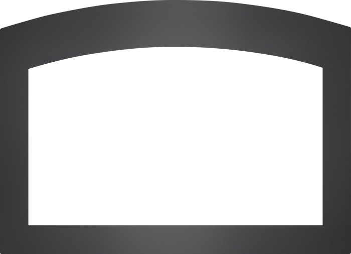 Faceplate - Small Arched 4-Sided, 2.5" Black (for 3-Sided Backerplate) for Rosedale™ 3, X3