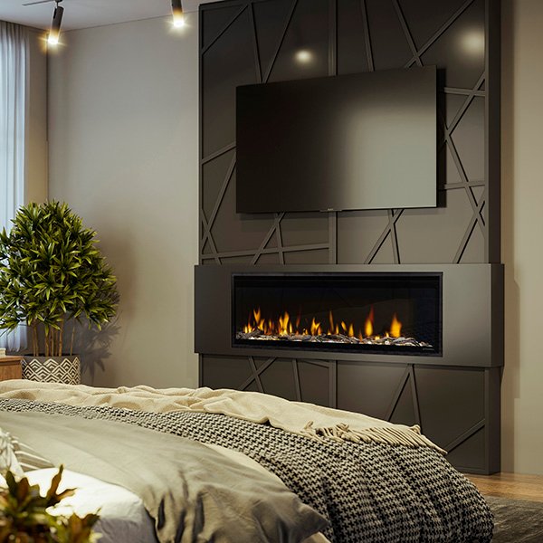 Dimplex Ignite Evolve EVO50 50-inch electric fireplace — manufacturer installed view