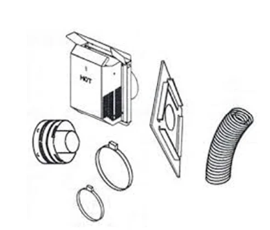 Superior Flex Small Termination with 24" Compressed Flex Vent SFKIT24SS