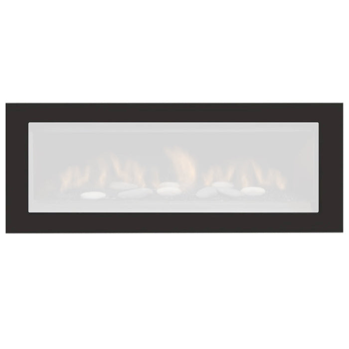 Sierra Flame Basic Trim with Safety Barrier | AUSTIN-SB — accessory shown installed; fireplace not included