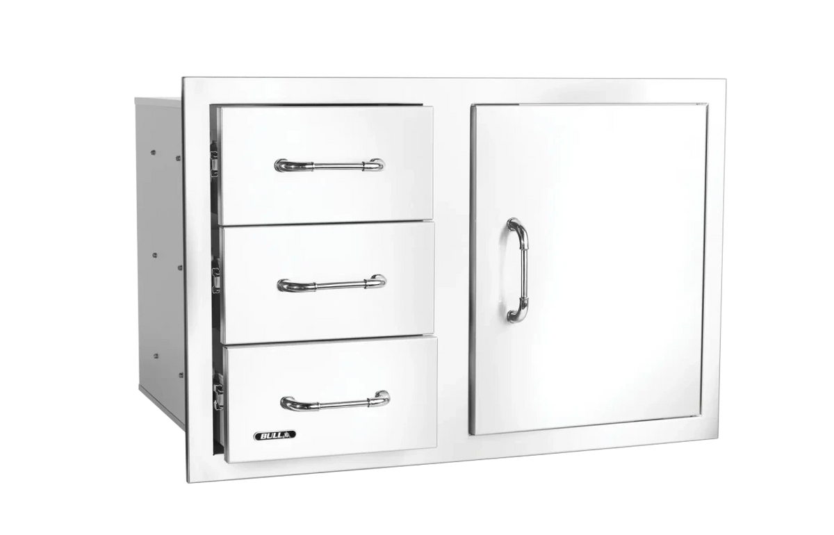 Bull 30" 3 Drawer Door Combo W/Reveal  25900