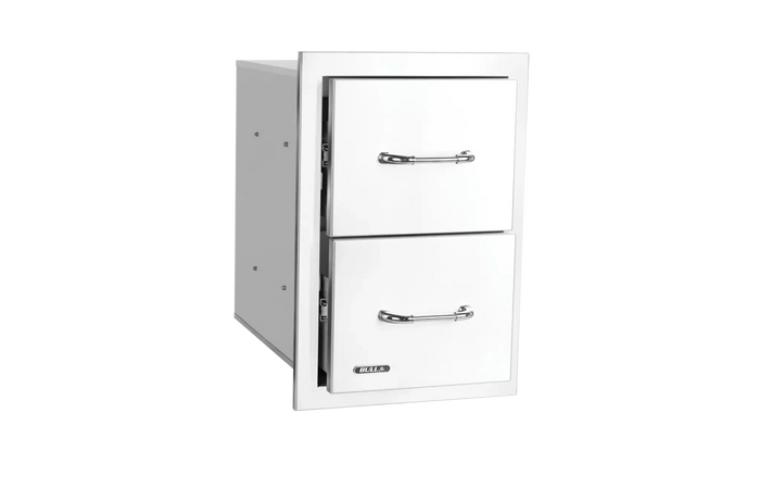 Bull Stainless Steel Double Drawer w/ Reveal 56990