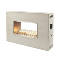 Outdoor Greatroom 40" Ready-to-Finish See-Through Outdoor Gas Fireplace RSTL-40