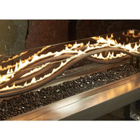 Outdoor Greatroom 56" Linear Black Wave Gas Burner WV-56