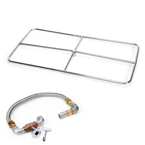 HPC Rectangle Burner Kits – Stainless Steel — 24x 12"