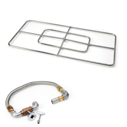 HPC Rectangle Burner Kits – Stainless Steel — 48x24"