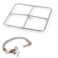 HPC Square Burner Kits – Stainless Steel — 12"