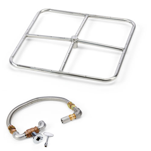 HPC Square Burner Kits – Stainless Steel — 12"