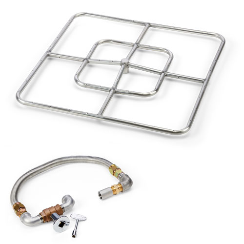 HPC Square Burner Kits – Stainless Steel — 24"