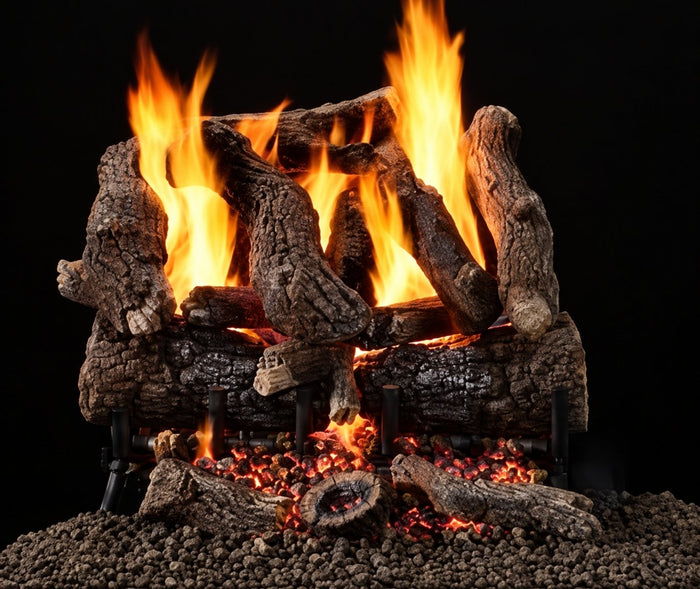HHT 18" 3-Tier Heritage Oak Vented Gas Log Option 3TR-OAK18