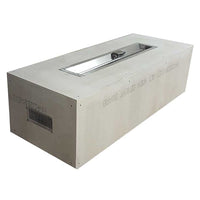 HPC Fire Rectangular 60x24-Inch Unfinished Fire Pit Enclosure for 36-Inch Trough Pans