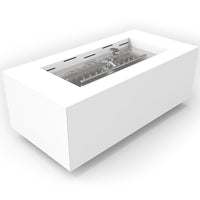 HPC Fire Tejas 48x24-Inch Rectangular Metal Fire Pit with Torpedo Burner