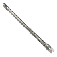 HPC Fire Stainless Steel Gas Flex Line, 5/8-Inch OD with 1/2-Inch MIP x 1/2-Inch FIP