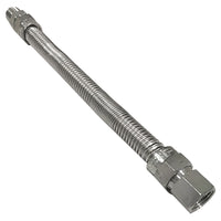 HPC Fire Stainless Steel Gas Flex Line, 5/8-Inch OD with 1/2-Inch MIP x 1/2-Inch FIP