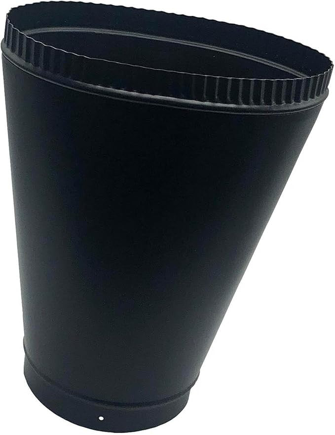 HHT Oval to 6" round adapter, 6" w x 11" h - Classic Black 0001860