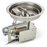 HPC Fire 13" Round Bowl Pan Electronic Ignition HI/LO Fire Pit Insert 24VAC