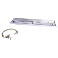 HPC Fire 97" X 8" Match-Lit SST Torpedo Interlink Fire Pit Insert