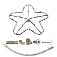 HPC Torpedo Penta Match-Lit Burner Kits — Polished Flange and Flex Line