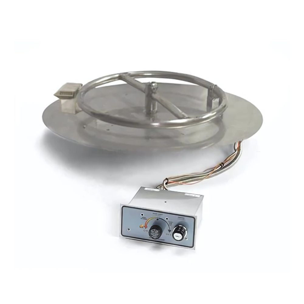 HPC 14-inch Round Flat Inserts — Push Button Flame Sense