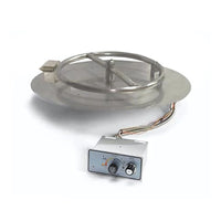 HPC 14-inch Round Flat Inserts — Push Button Flame Sense