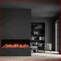 Amantii 30" True View 3 Sided Electric Fireplace 30-TRV-SLIM