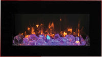 Amantii 34" Electric Fireplace with Black Glass Surround WM-FM-34-4423-BG