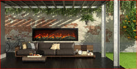 Amantii 34" Symmetry Xtra Tall Electric Fireplace with Edge to Edge Viewing SYM-34-XT