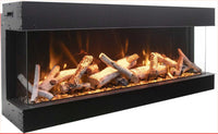 Amantii 40" 3 Sided Deep Electric Fireplace 40-TRU-VIEW-XL