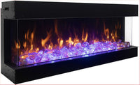 Amantii 40" 3 Sided Deep Electric Fireplace 40-TRU-VIEW-XL