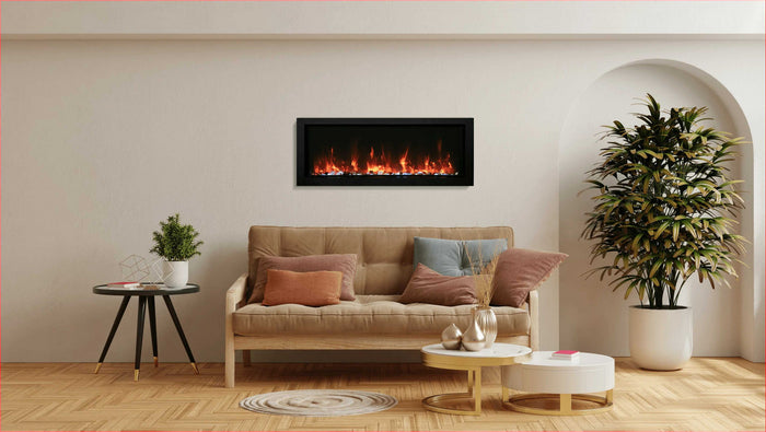 Amantii 40" Panorama Slim Electric Fireplace BI-40-SLIM-OD