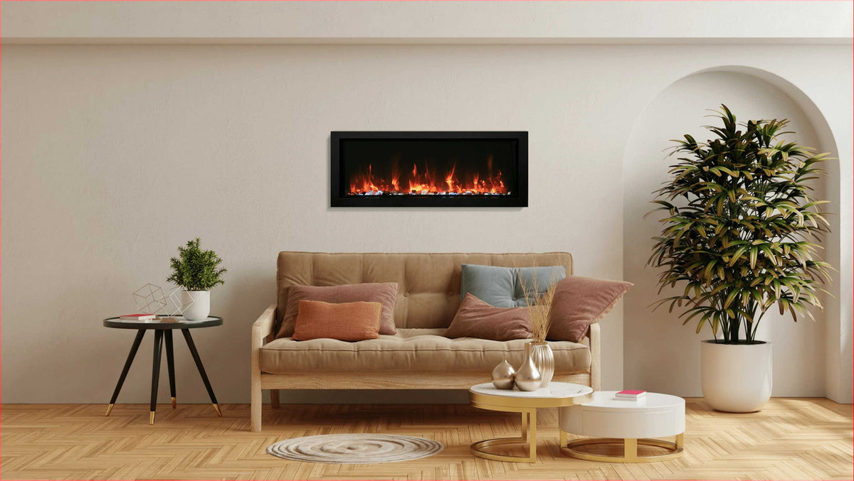 Amantii 40" Panorama Slim Electric Fireplace BI-40-SLIM-OD