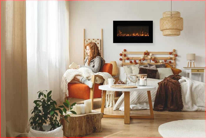 Amantii 48" Linear Electric Fireplace WM-FM-48-5823-BG