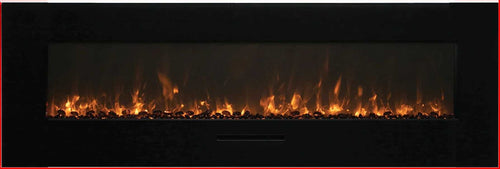 Amantii 60" Linear Electric Fireplace WM-FM-60-BG-3