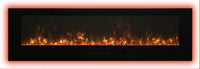 Amantii 60" Linear Electric Fireplace WM-FM-60-BG-3