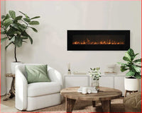 Amantii 72" Linear Electric Fireplace WM-FM-72-8123-BG