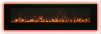 Amantii 72" Linear Electric Fireplace WM-FM-72-8123-BG
