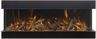 Amantii 88" 3 Sided Linear Electric Fireplace 88-TRV-XT-XL