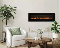 Amantii 88" Linear Electric Fireplace WM-FM-88-10023-BG